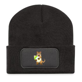 Suricate biberon de lait pour bébé - Beanie recyclé à patch - charbon - Devant