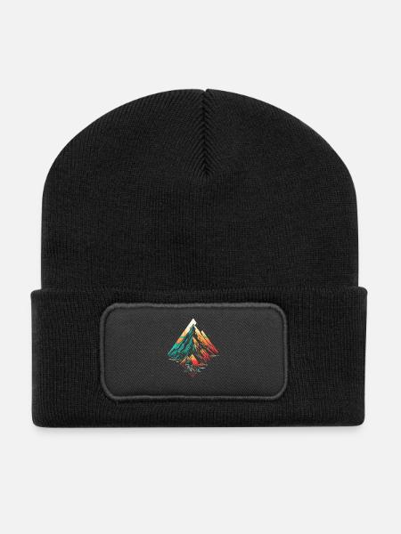 Mountainbiking Steamwave - Recycelte Patch Beanie - Schwarz