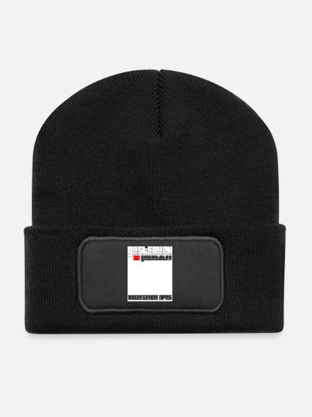 60. Geburtstag Mann Frau 60 Jahre Lustig Geschenk - Recycelte Patch Beanie - Schwarz