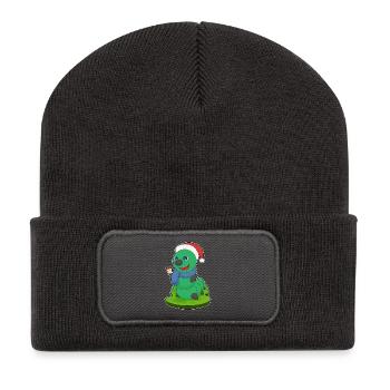 Forfait de Noël Caterpillar - Beanie recyclé à patch - charbon - Devant
