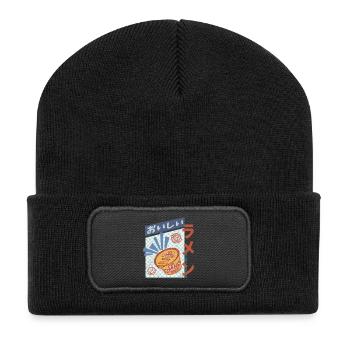 Retro Oishi Ramen - Spicy Noodles in a cup - Recycelte Patch Beanie - Schwarz - Vorne