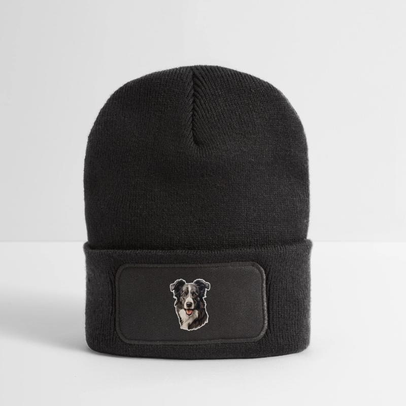 Bordercollie Recycelte Patch Beanie