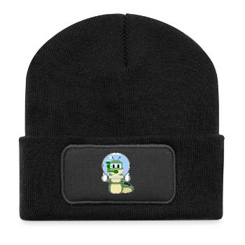 Caterpillar Aquarium - Beanie recyclé à patch - noir - Devant