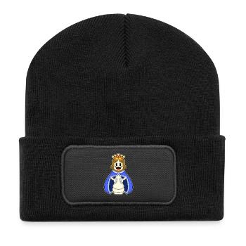 Chess Piece King Chess - Recycled Patch Beanie - black - Front