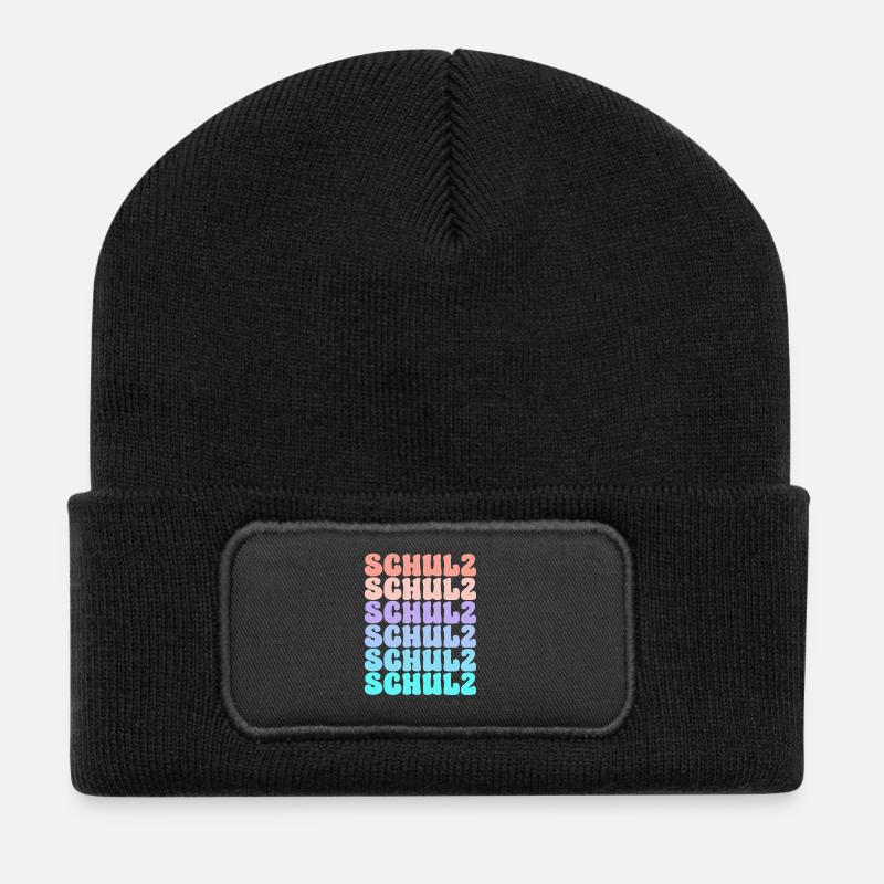 Mitglied der Schulz-Familiengruppe - Recycelte Patch Beanie - Schwarz