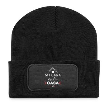 Modern Design for Mother's Day - Recycled Patch Beanie - black - Front