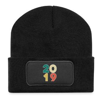 2019 - Année 2019 - Année 2019 - Beanie recyclé à patch - noir - Devant