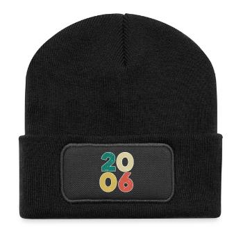 2006 - Year 2006 - Year of construction 2006 - Recycled Patch Beanie - black - Front