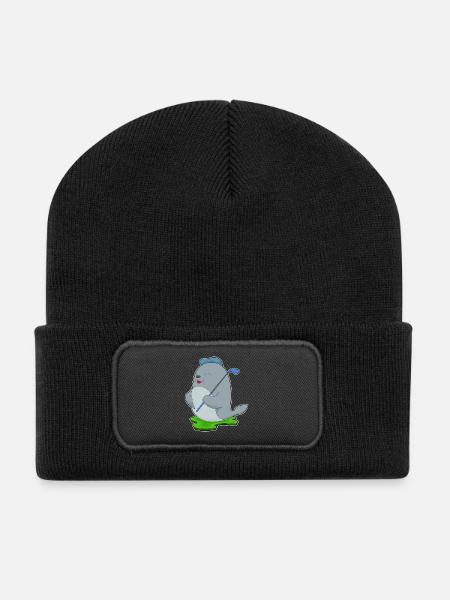 Seal Golf Golf Clubs - Recycled Patch Beanie - black