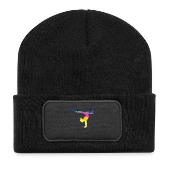Gymnaste Gymnastique Club de gymnastique Gymnastique Gymnastique - Beanie recyclé à patch - noir - Devant