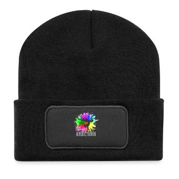 Gymnast Gymnastics Gymnastics Club Aerobic Gymnastics - Recycled Patch Beanie - black - Front