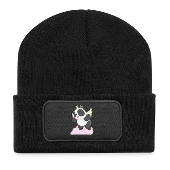 Ailes d’ange de panda - Beanie recyclé à patch - noir - Devant