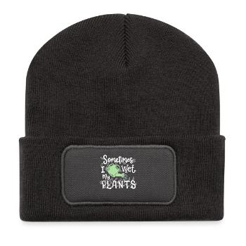 Garten Gärtner - Recycelte Patch Beanie - Dunkelgrau - Vorne