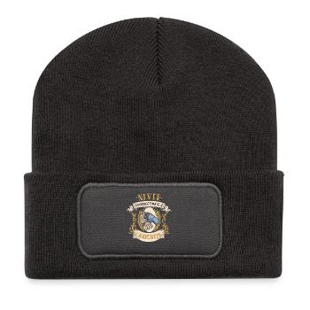Zimmermann Holzprofi Lustiges Geschenk - Recycelte Patch Beanie - Dunkelgrau - Vorne