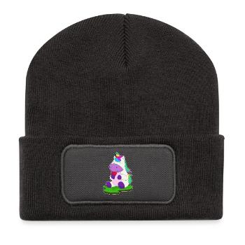 Jeu de cartes de poker Unicorn Poker - Beanie recyclé à patch - charbon - Devant