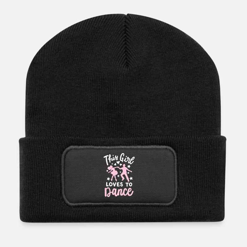 Tanzen Tänzerin - Recycelte Patch Beanie - Schwarz