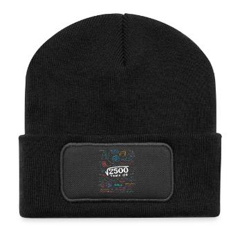 2500 ans de gribouillages mathématiques - Beanie recyclé à patch - noir - Devant