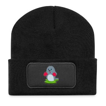 Gants de boxe Seal Boxer Boxing Boxing - Beanie recyclé à patch - noir - Devant