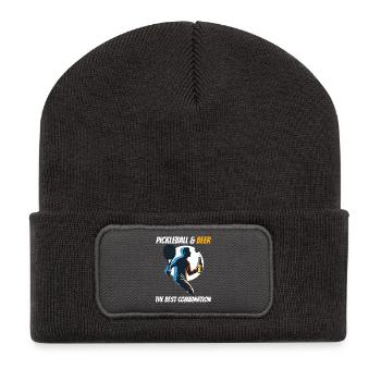 Pickleball & Beer The Best Combination - Recycled Patch Beanie - dark grey - Front