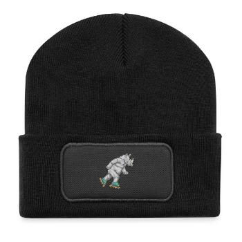 Nashorn Inline skating Inline skates - Recycelte Patch Beanie - Schwarz - Vorne