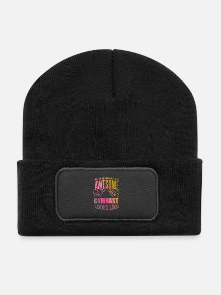 gymnastique - Beanie recyclé à patch - noir