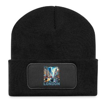 London - Recycled Patch Beanie - black - Front