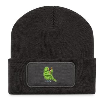 Parrot Student Crayon School - Recycled Patch Beanie - dark grey - Front