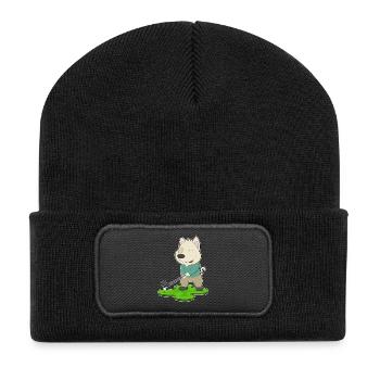 Dog Golf Golf Clubs - Recycled Patch Beanie - black - Front