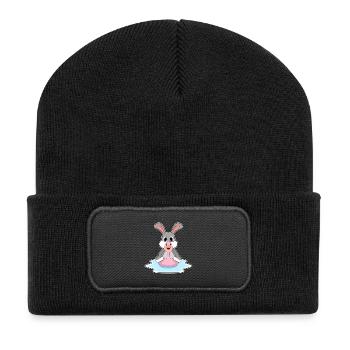 Rabbit Flamingo - Recycled Patch Beanie - black - Front