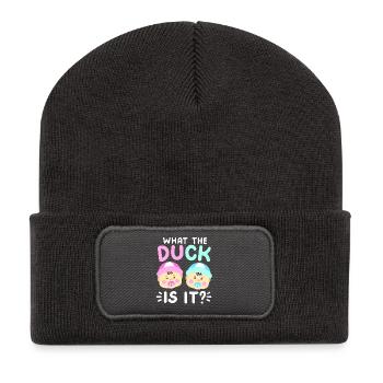 Gender Reveal Party - Recycelte Patch Beanie - Dunkelgrau - Vorne
