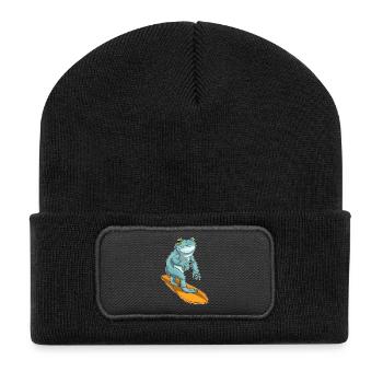 Surf Surf Surf Summer - Beanie recyclé à patch - noir - Devant