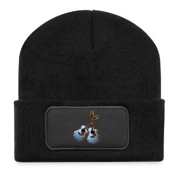 Guitar musician - Recycled Patch Beanie - black - Front