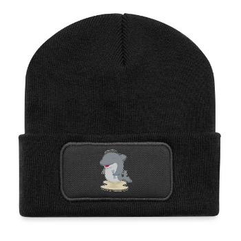 Delfin Mechanic Wrench Workshop - Recycled Patch Beanie - black - Front