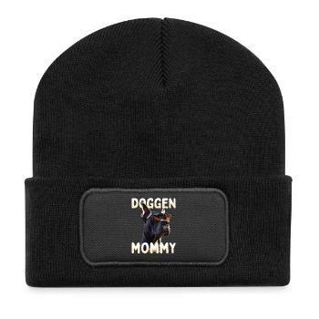 Great Dane Mom Mom Mother's Day Great Dane Mommy - Recycled Patch Beanie - black - Front