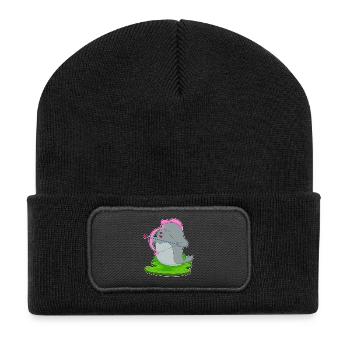 Seal Archer Arrow Bow - Recycled Patch Beanie - black - Front
