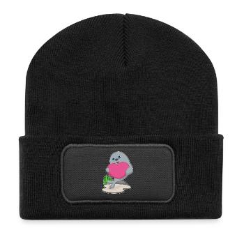 Seal Heart - Recycled Patch Beanie - black - Front