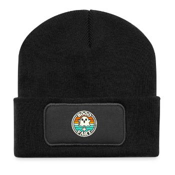 Funny Ghost Farts – Halloween Fun - Recycled Patch Beanie - black - Front
