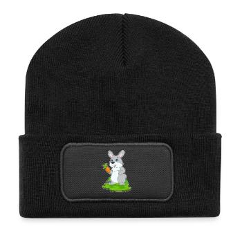 Rabbit Carrot - Recycled Patch Beanie - black - Front