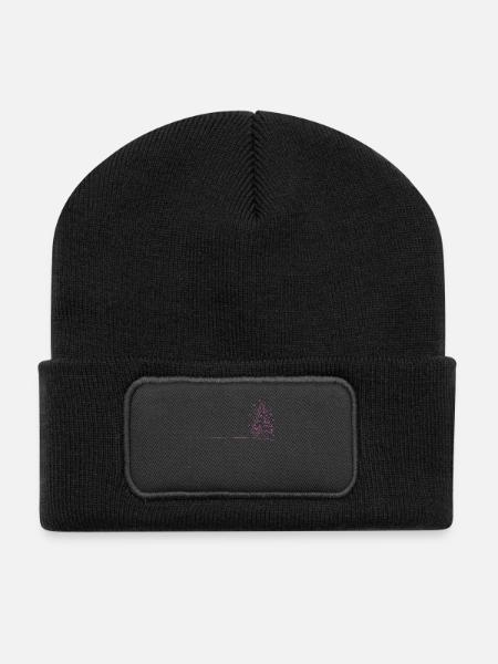 WEIHNACHTEN WEIHNACHTSBAUM FROHE WEIHNACHT FRAUEN - Recycelte Patch Beanie - Schwarz