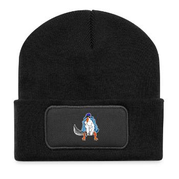 Muscles de la mouette - Beanie recyclé à patch - noir - Devant