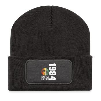 1984 limitierte Auflage zum 40-jährigen Jubiläum - Recycelte Patch Beanie - Dunkelgrau - Vorne