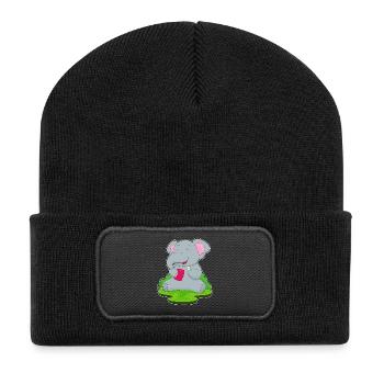 Elephant Potato Chips - Recycled Patch Beanie - black - Front