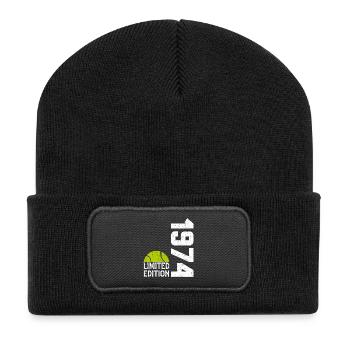 50. Jubiläum 1974 Limited Edition Tennis - Recycelte Patch Beanie - Schwarz - Vorne