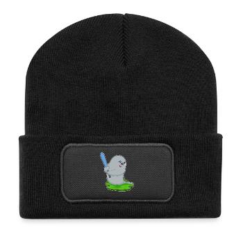 Seal Baseball Baseball Bat - Recycled Patch Beanie - black - Front