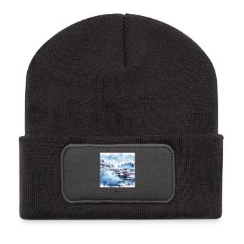 Pure Lofoten Winter Scandinavia Norway - Recycled Patch Beanie - dark grey - Front