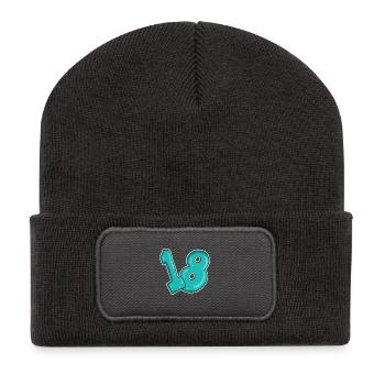 Dix-huit 18 Numéro Numéro - Beanie recyclé à patch - charbon - Devant