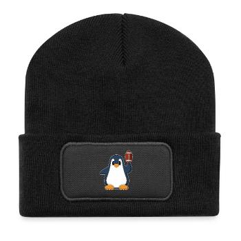 Penguin American Football Sports - Beanie recyclé à patch - noir - Devant