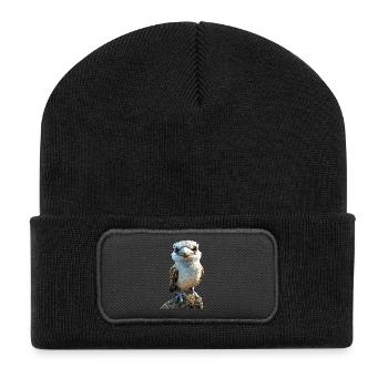 Kookaburra Hunter lit Hans Sweet Bird en riant - Beanie recyclé à patch - noir - Devant