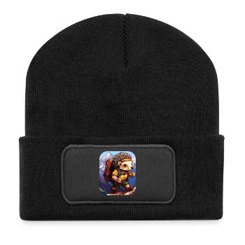 HérissonRandonnée / Alpinisme Hérisson - Beanie recyclé à patch - noir - Devant