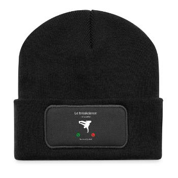 Breakdancing is calling me, I have to go! - Recycled Patch Beanie - black - Front